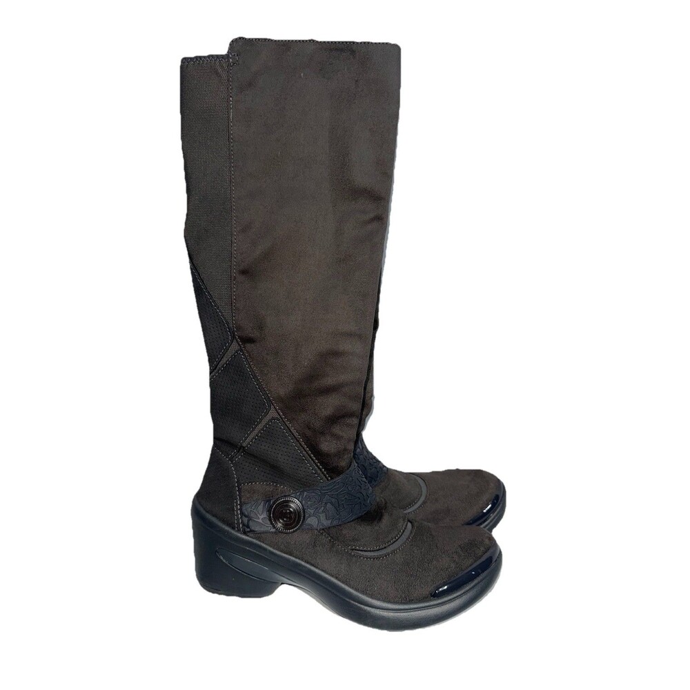 BZees Women's Euphoria Knee High Boot, Dark Grey, Size 9.5